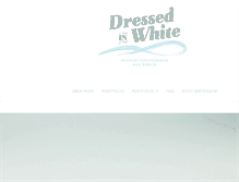 Tablet Screenshot of dressed-in-white.com